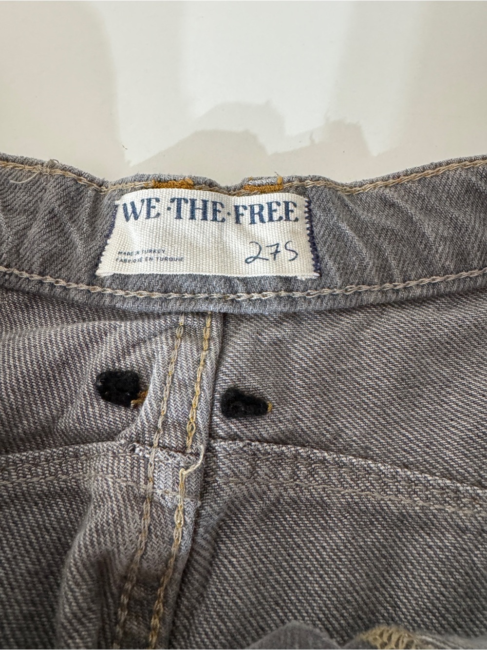 FREE PEOPLE - 3 PIECE SET! WE THE FREE GOOD LUCK BARREL JEANS, BELT & JERSEY! - Picture 4 of 5